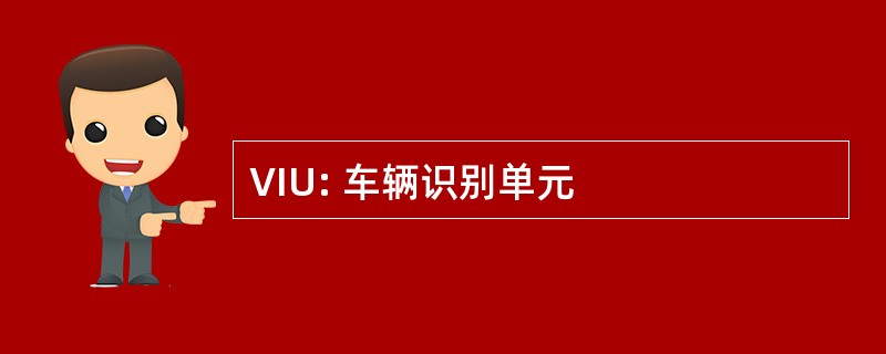 VIU: 车辆识别单元