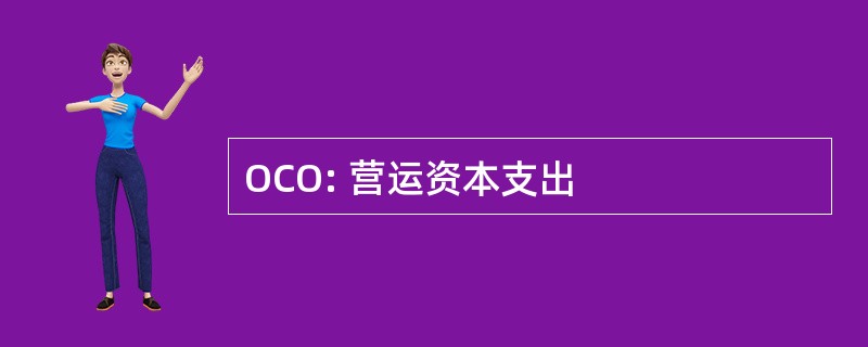 OCO: 营运资本支出