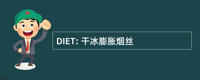 DIET: 干冰膨胀烟丝