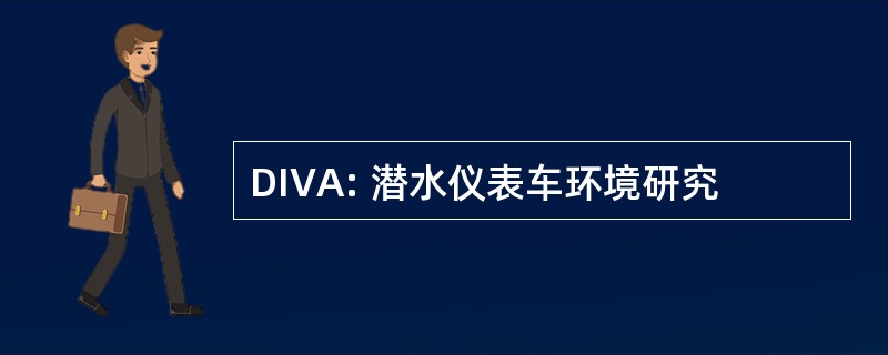 DIVA: 潜水仪表车环境研究