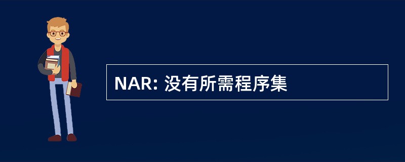 NAR: 没有所需程序集