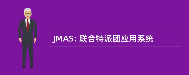 JMAS: 联合特派团应用系统