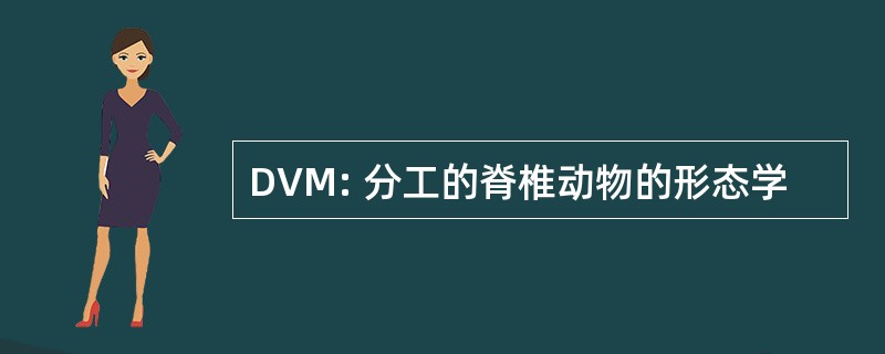 DVM: 分工的脊椎动物的形态学