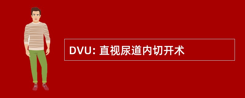 DVU: 直视尿道内切开术