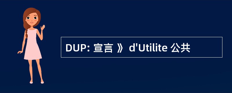 DUP: 宣言 》 d&#039;Utilite 公共