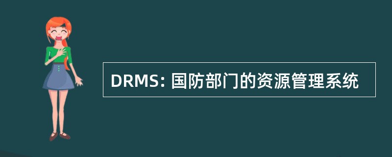 DRMS: 国防部门的资源管理系统