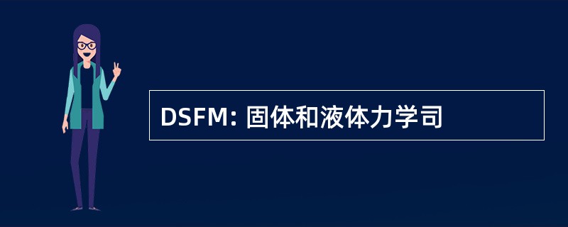 DSFM: 固体和液体力学司