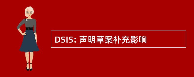 DSIS: 声明草案补充影响