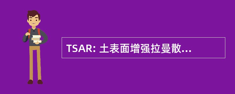 TSAR: 土表面增强拉曼散射 A 璃园