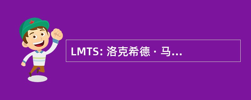 LMTS: 洛克希德 · 马丁公司技术服务