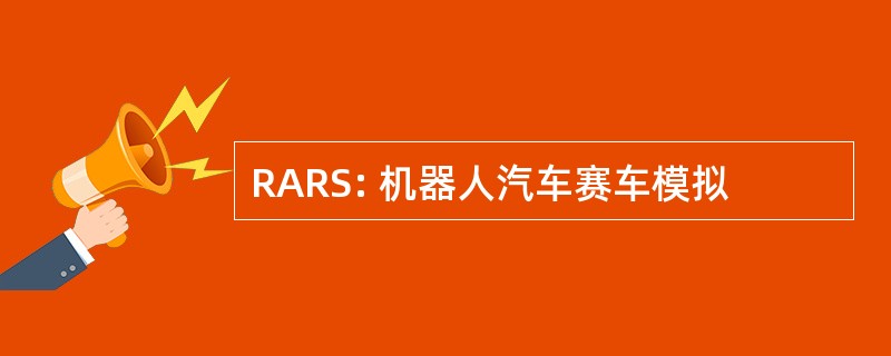 RARS: 机器人汽车赛车模拟