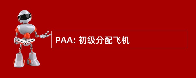 PAA: 初级分配飞机