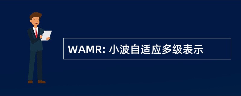 WAMR: 小波自适应多级表示