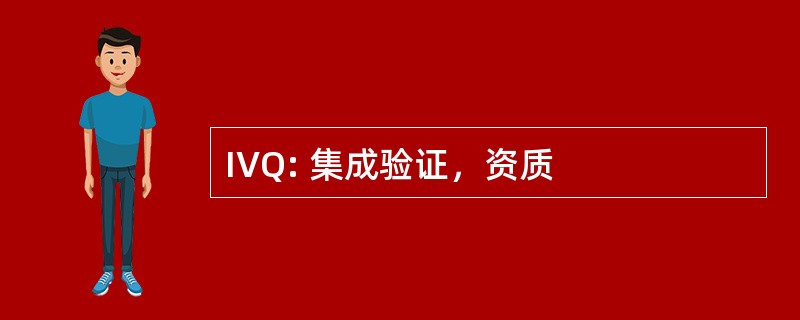 IVQ: 集成验证，资质