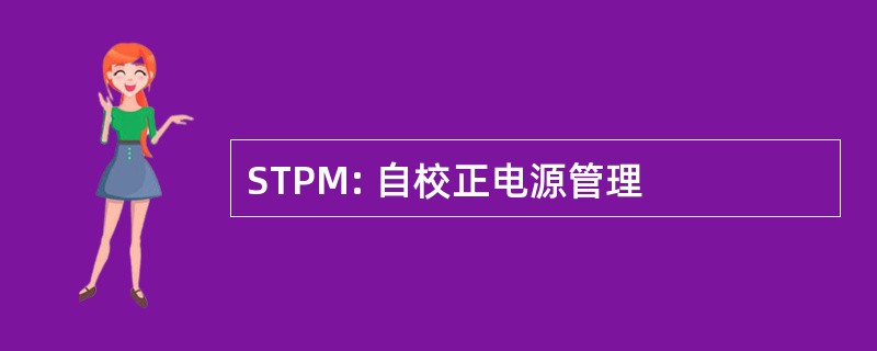 STPM: 自校正电源管理