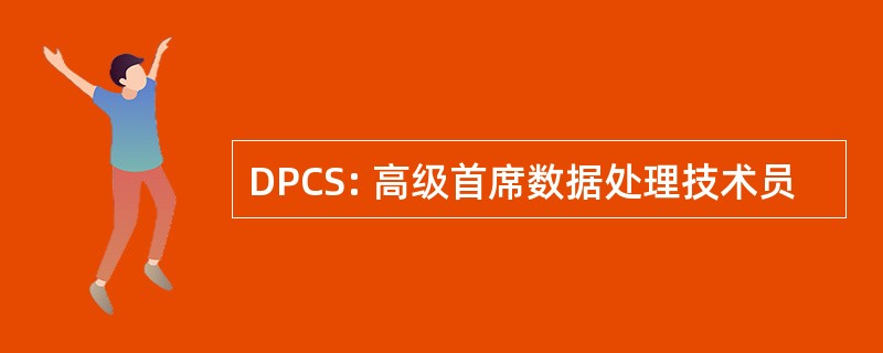 DPCS: 高级首席数据处理技术员