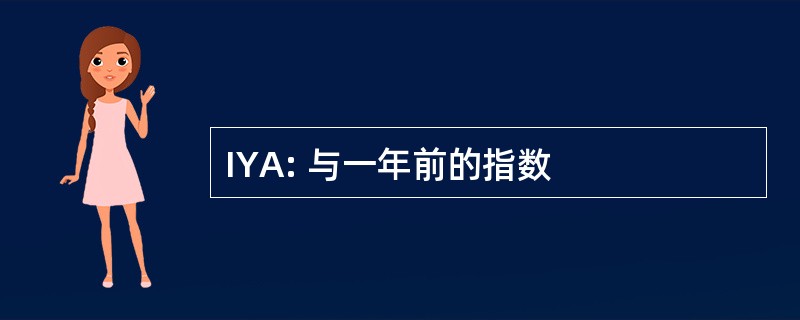 IYA: 与一年前的指数