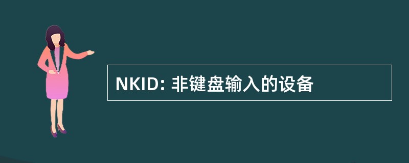 NKID: 非键盘输入的设备