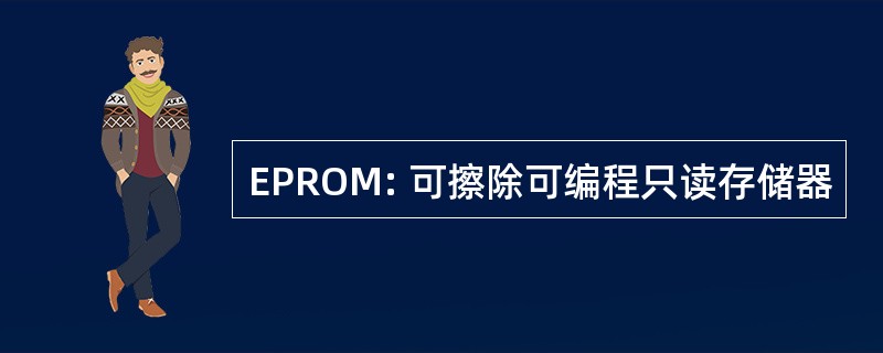 EPROM: 可擦除可编程只读存储器