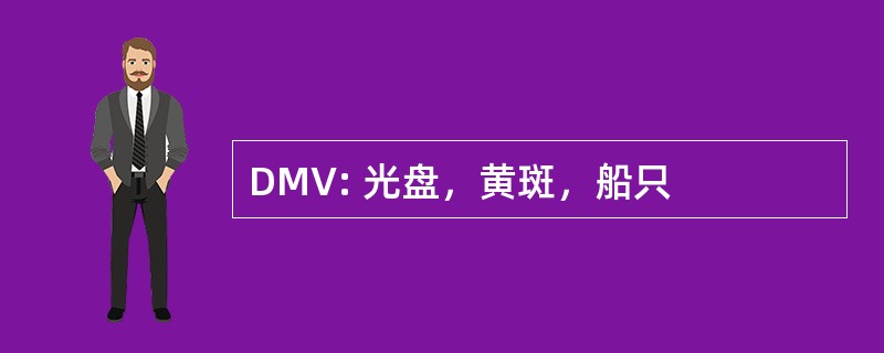 DMV: 光盘，黄斑，船只