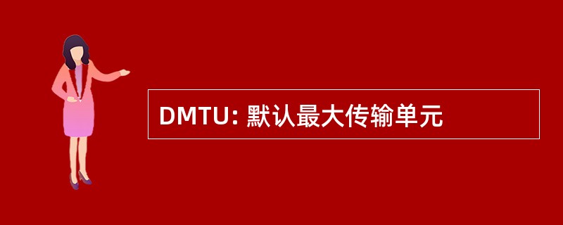 DMTU: 默认最大传输单元