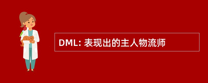 DML: 表现出的主人物流师