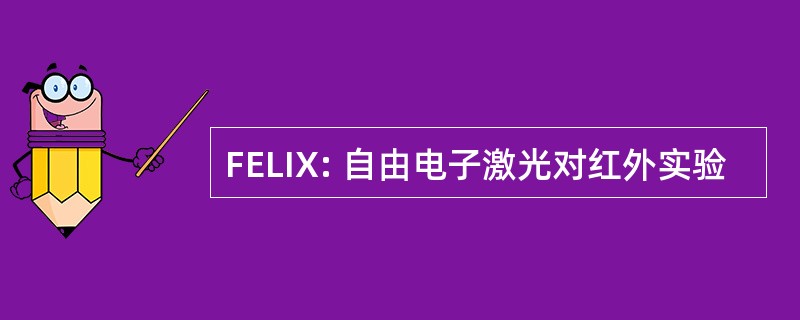 FELIX: 自由电子激光对红外实验