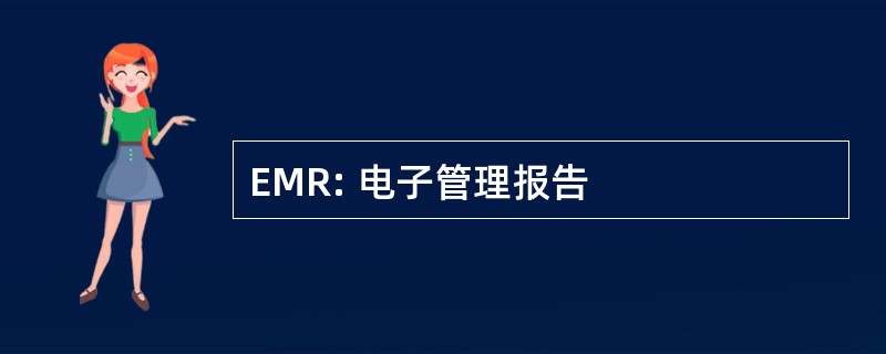 EMR: 电子管理报告