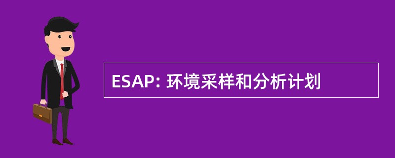 ESAP: 环境采样和分析计划