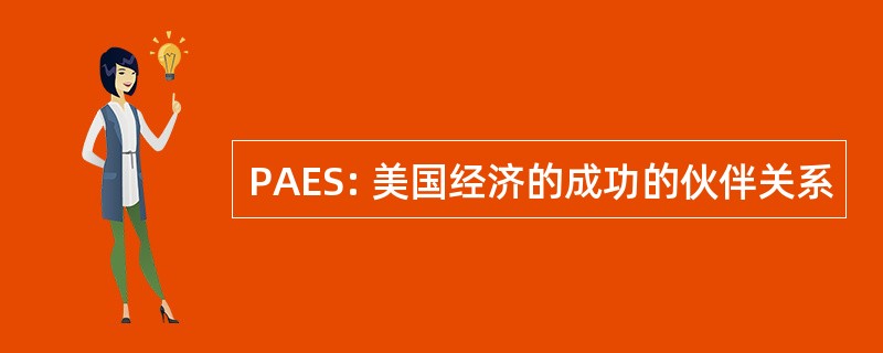 PAES: 美国经济的成功的伙伴关系