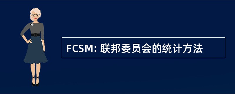 FCSM: 联邦委员会的统计方法