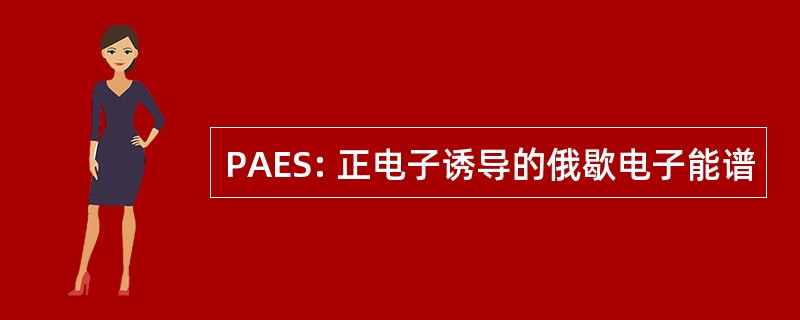 PAES: 正电子诱导的俄歇电子能谱