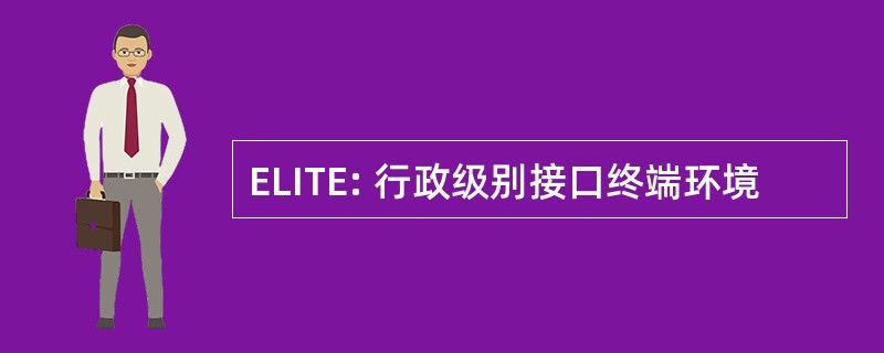 ELITE: 行政级别接口终端环境