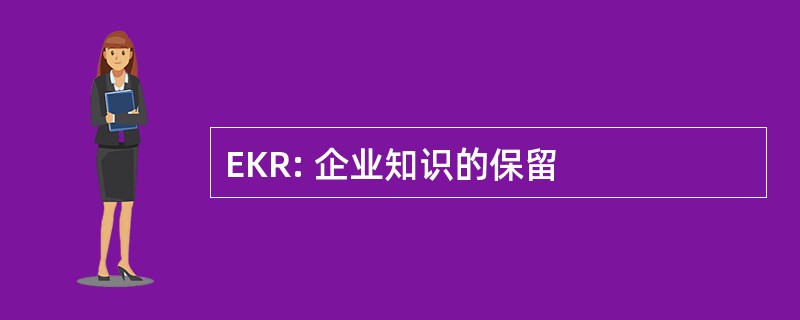 EKR: 企业知识的保留