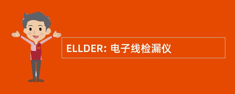 ELLDER: 电子线检漏仪