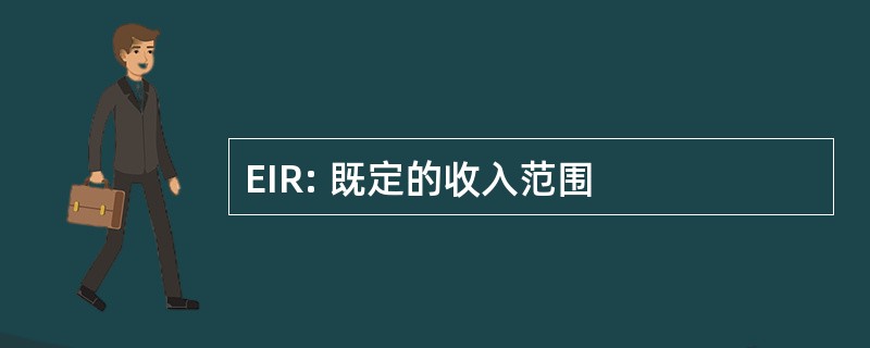 EIR: 既定的收入范围