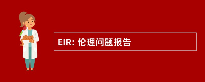 EIR: 伦理问题报告