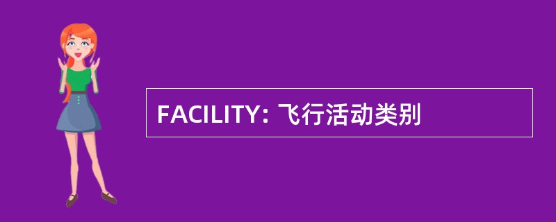 FACILITY: 飞行活动类别