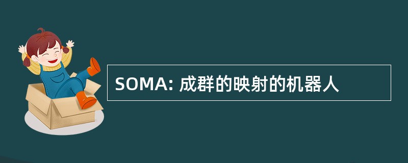 SOMA: 成群的映射的机器人