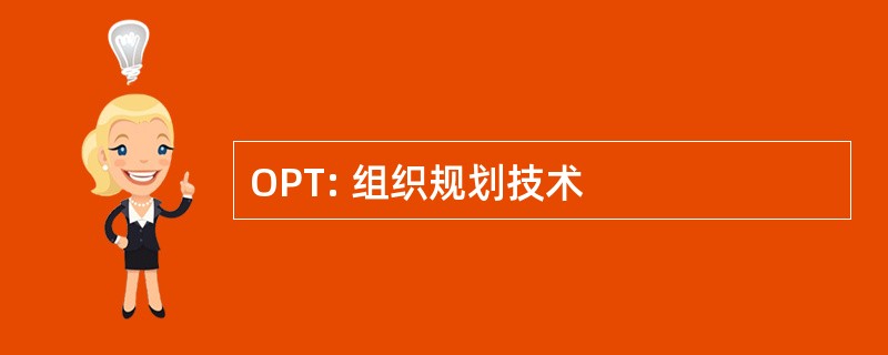 OPT: 组织规划技术