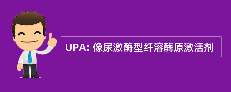 UPA: 像尿激酶型纤溶酶原激活剂