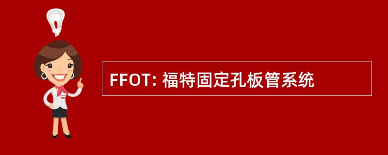 FFOT: 福特固定孔板管系统