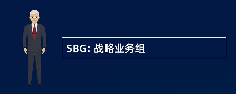 SBG: 战略业务组