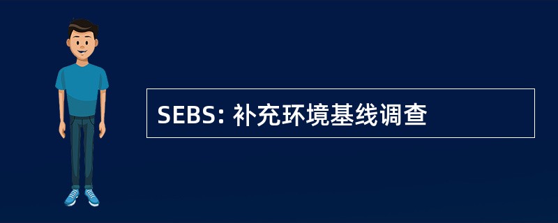 SEBS: 补充环境基线调查