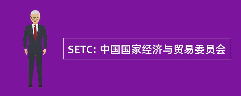 SETC: 中国国家经济与贸易委员会