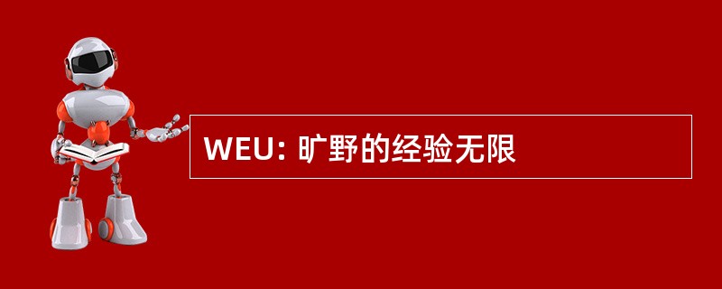 WEU: 旷野的经验无限