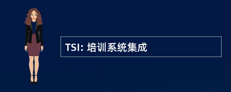 TSI: 培训系统集成