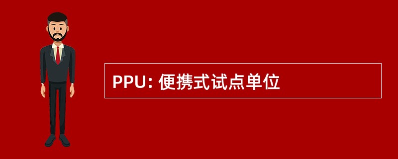 PPU: 便携式试点单位