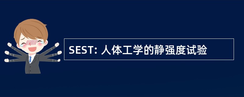 SEST: 人体工学的静强度试验