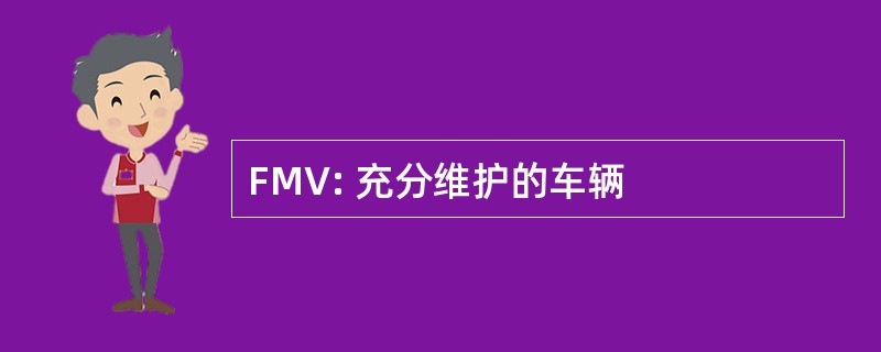 FMV: 充分维护的车辆